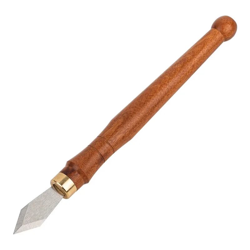 Woodworking Triangular Line Drawing Knife DIY Tool Bidirectional Drawing Knife Marking High Carbon Steel Blade Wood Carving Tool - Image 2
