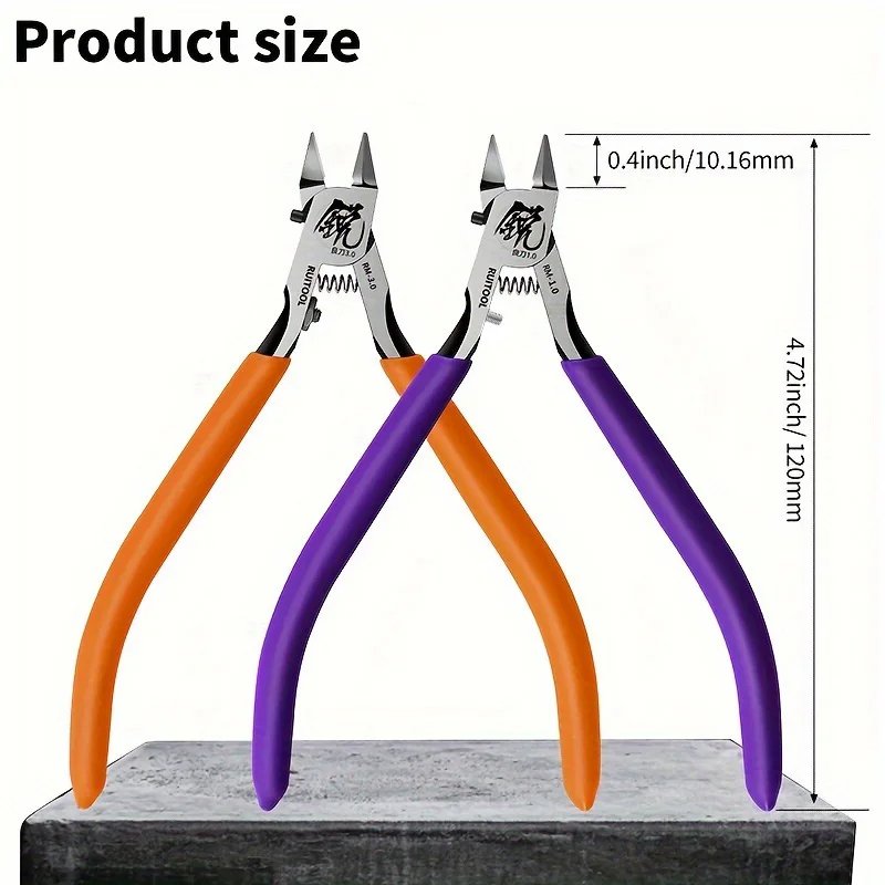 Precision Ultra-thin Single Blade Gundam Nipper CR-V Steel Non-slip Sprue Cutter Model Pliers for Plastic Model Kit - Image 8