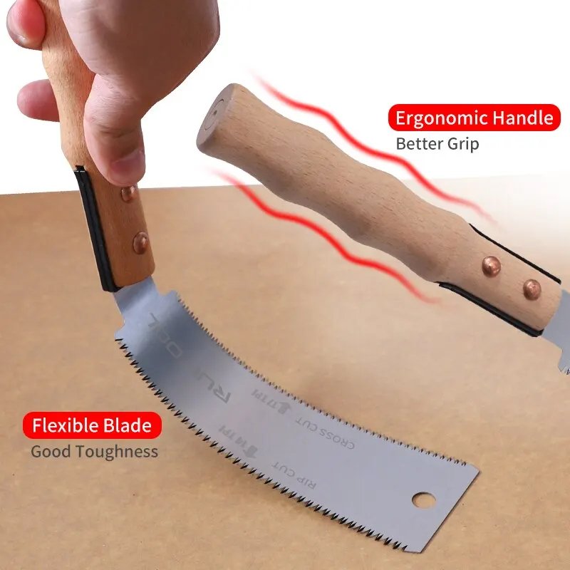 Ultra-Flex 6-Inch Japanese Pull Saw - SK5 Steel | 14TPI/17TPI Double-Sided Flush Cut Hand Saw - Image 2