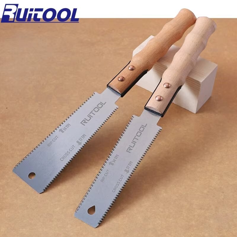 Ultra-Flex 6-Inch Japanese Pull Saw - SK5 Steel | 14TPI/17TPI Double-Sided Flush Cut Hand Saw