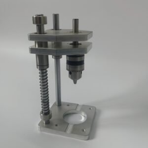 Precision Vertical Drill Guide for Handheld Drills | Aluminum Profile & Woodworking Drill Press Stand